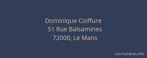 Dominique Coiffure