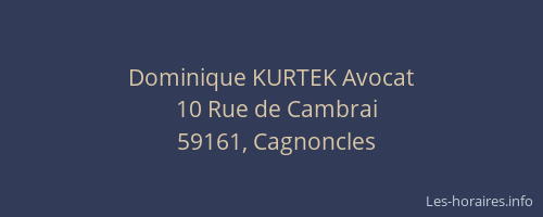 Dominique KURTEK Avocat