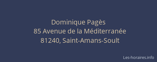 Dominique Pag&egrave;s