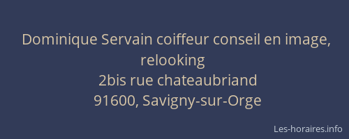 Dominique Servain coiffeur conseil en image, relooking