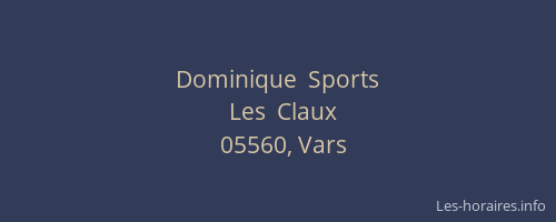 Dominique  Sports