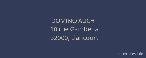 DOMINO AUCH