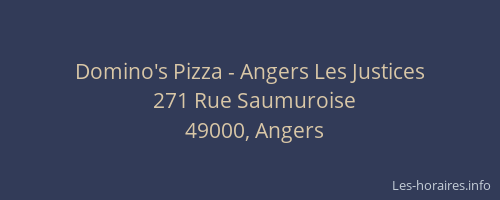 Domino's Pizza - Angers Les Justices