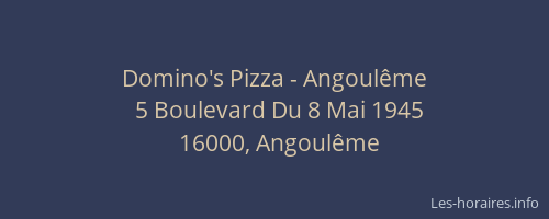 Domino's Pizza - Angoulême