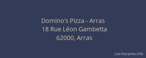 Domino's Pizza - Arras