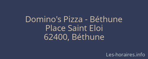 Domino's Pizza - Béthune