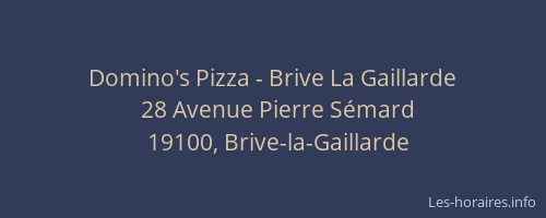 Domino's Pizza - Brive La Gaillarde