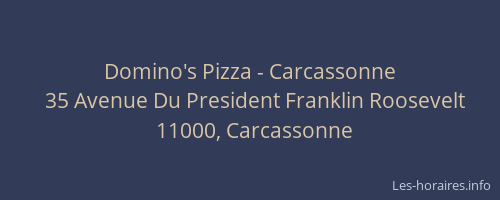 Domino's Pizza - Carcassonne