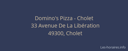 Domino's Pizza - Cholet