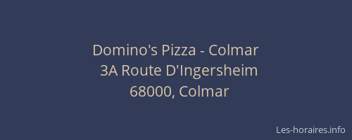 Domino's Pizza - Colmar