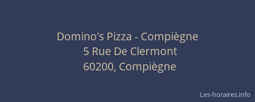 Domino's Pizza - Compiègne