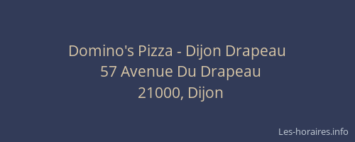 Domino's Pizza - Dijon Drapeau