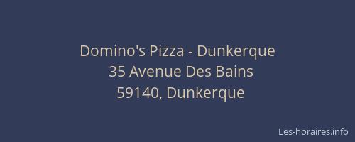 Domino's Pizza - Dunkerque