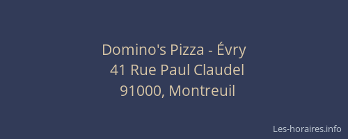 Domino's Pizza - Évry