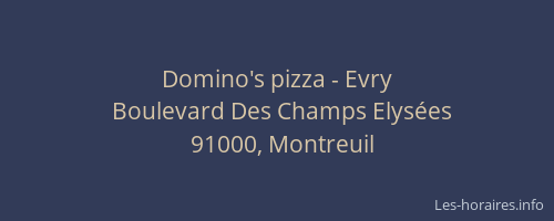 Domino's pizza - Evry