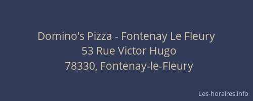 Domino's Pizza - Fontenay Le Fleury