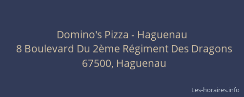 Domino's Pizza - Haguenau