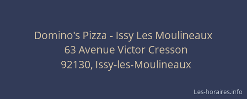 Domino's Pizza - Issy Les Moulineaux