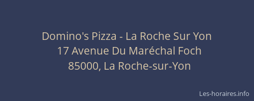 Domino's Pizza - La Roche Sur Yon
