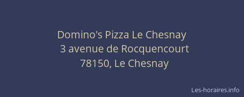 Domino's Pizza Le Chesnay