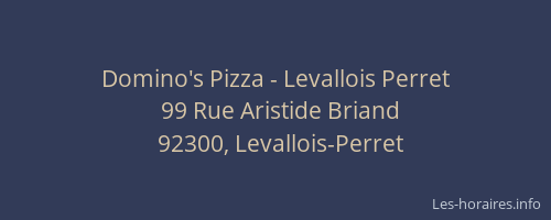 Domino's Pizza - Levallois Perret