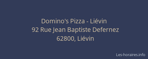 Domino's Pizza - Li&eacute;vin