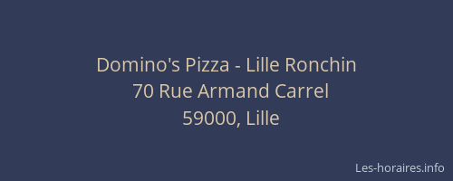 Domino's Pizza - Lille Ronchin