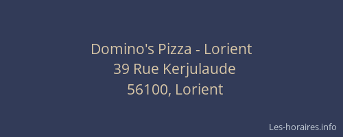 Domino's Pizza - Lorient