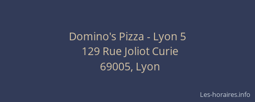 Domino's Pizza - Lyon 5