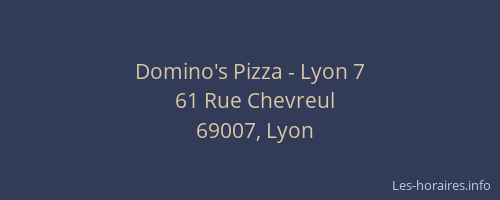 Domino's Pizza - Lyon 7