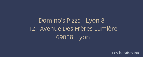 Domino's Pizza - Lyon 8