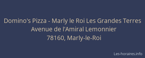 Domino's Pizza - Marly le Roi Les Grandes Terres
