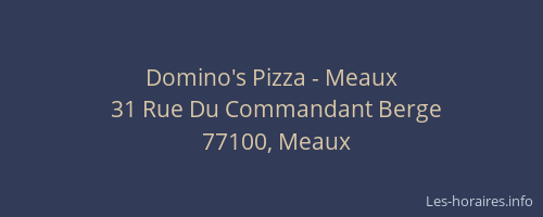 Domino's Pizza - Meaux