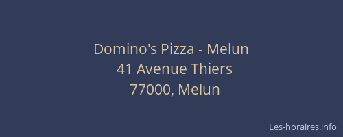 Domino's Pizza - Melun