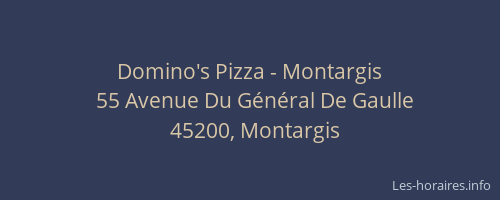 Domino's Pizza - Montargis
