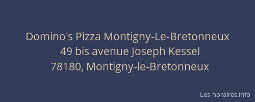 Domino's Pizza Montigny-Le-Bretonneux