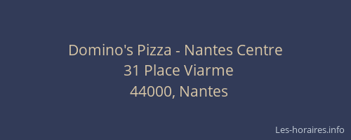 Domino's Pizza - Nantes Centre