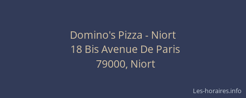 Domino's Pizza - Niort