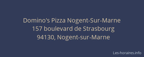 Domino's Pizza Nogent-Sur-Marne