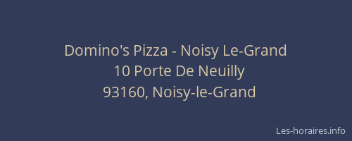 Domino's Pizza - Noisy Le-Grand