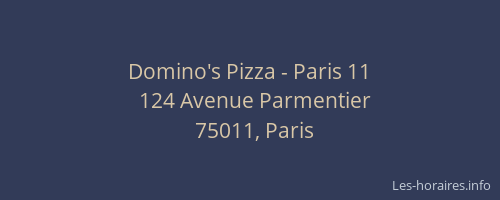 Domino's Pizza - Paris 11