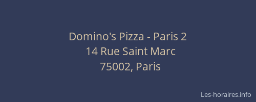 Domino's Pizza - Paris 2