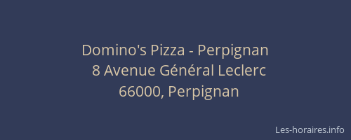 Domino's Pizza - Perpignan