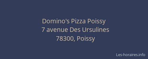 Domino's Pizza Poissy