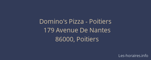 Domino's Pizza - Poitiers