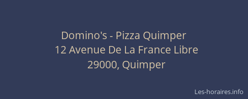 Domino's - Pizza Quimper