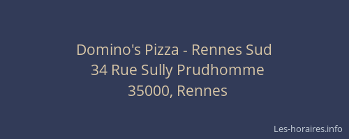 Domino's Pizza - Rennes Sud