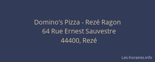 Domino's Pizza - Rezé Ragon