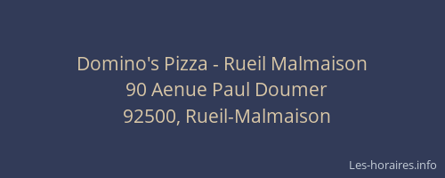 Domino's Pizza - Rueil Malmaison