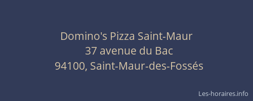 Domino's Pizza Saint-Maur